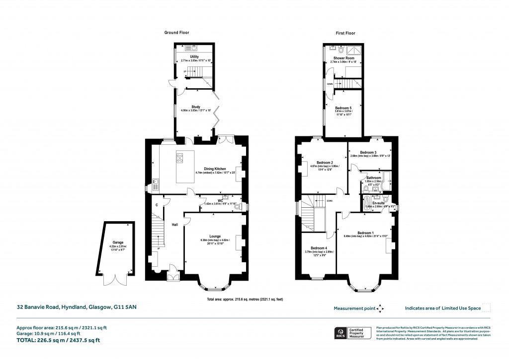 Floorplans For Banavie Road, Partickhill, Glasgow