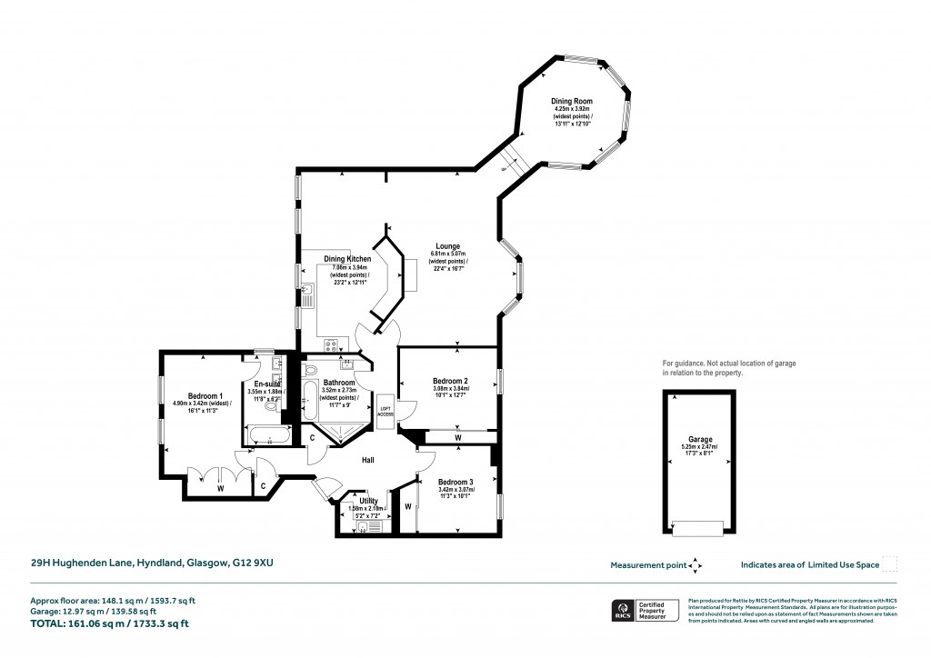 Floorplans For Hughenden Lane, Hyndland, Glasgow
