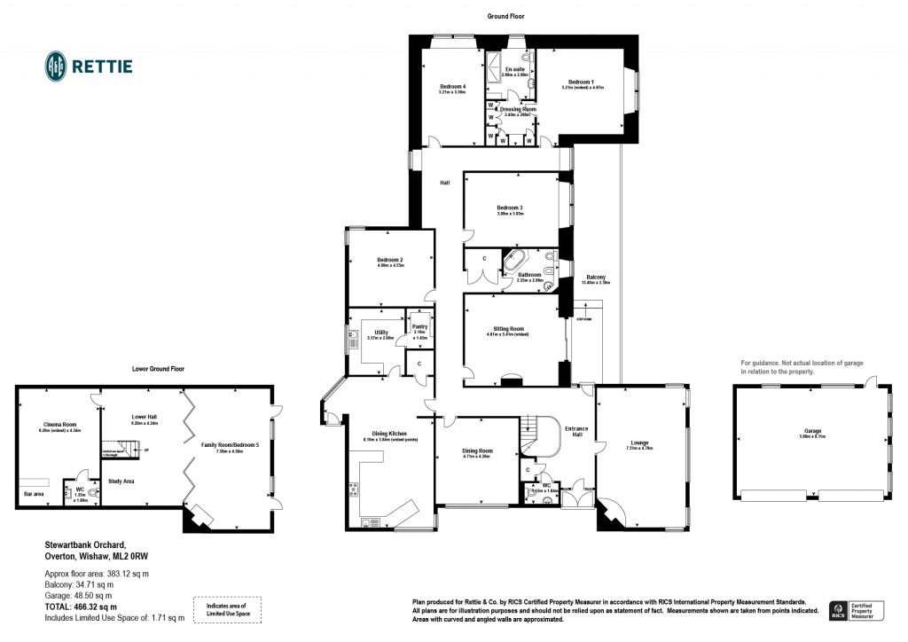 Floorplans For Stewartbank Orchard, Overtown, Garrion Bridge, Clyde Valley