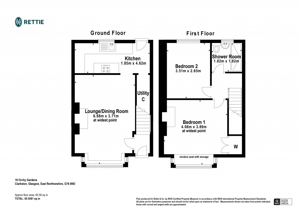 Floorplans For Orchy Gardens, Clarkston, Glasgow, East Renfrewshire