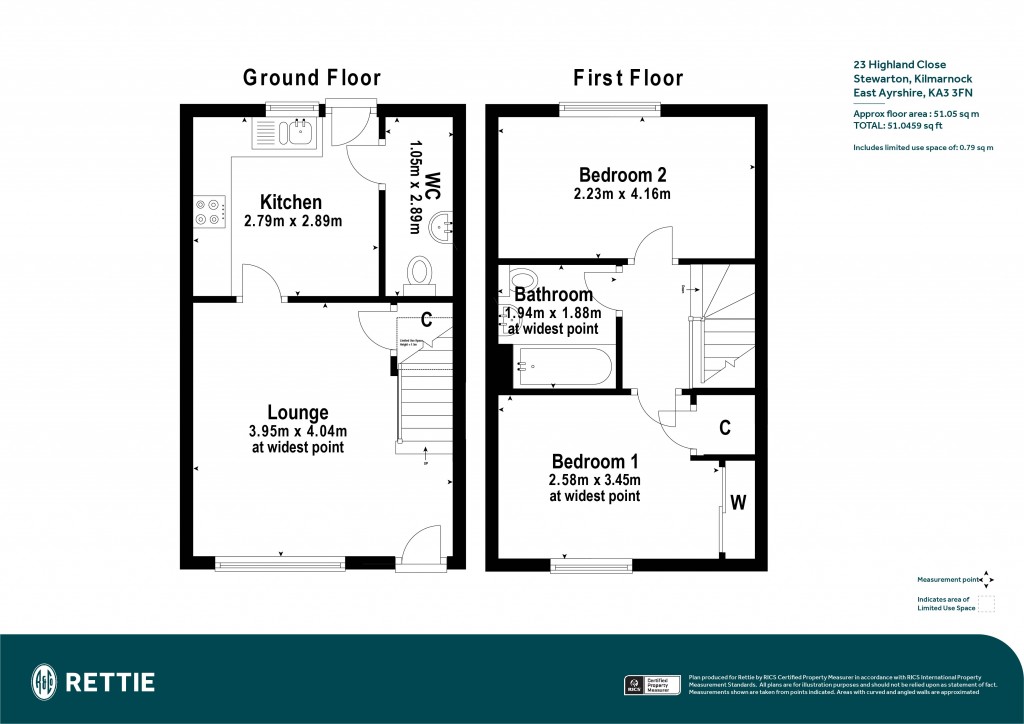 Floorplans For Highland Close, Stewarton, Kilmarnock, East Ayrshire