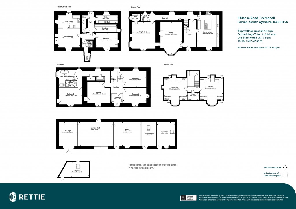 Floorplans For The Manse, Manse Road, Colmonell, Girvan, South Ayrshire