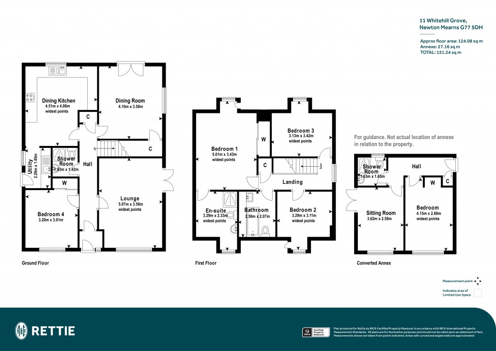 Floorplans For Whitehill Grove, Newton Mearns, Glasgow, East Renfrewshire