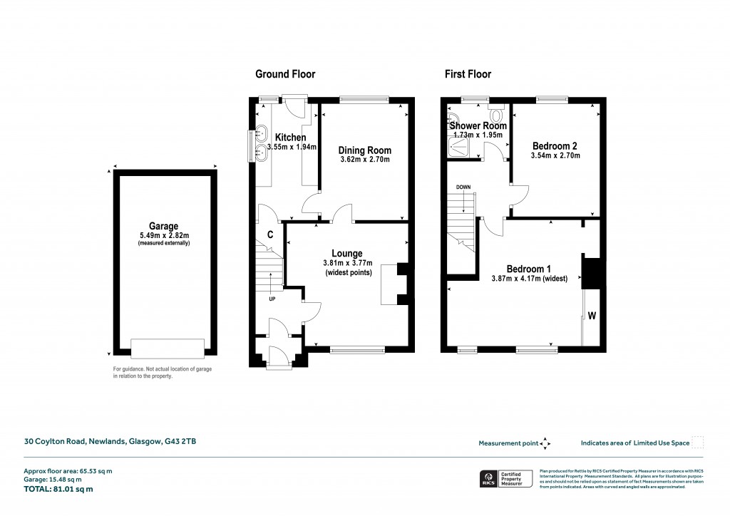 Floorplans For Coylton Road, Newlands, Glasgow