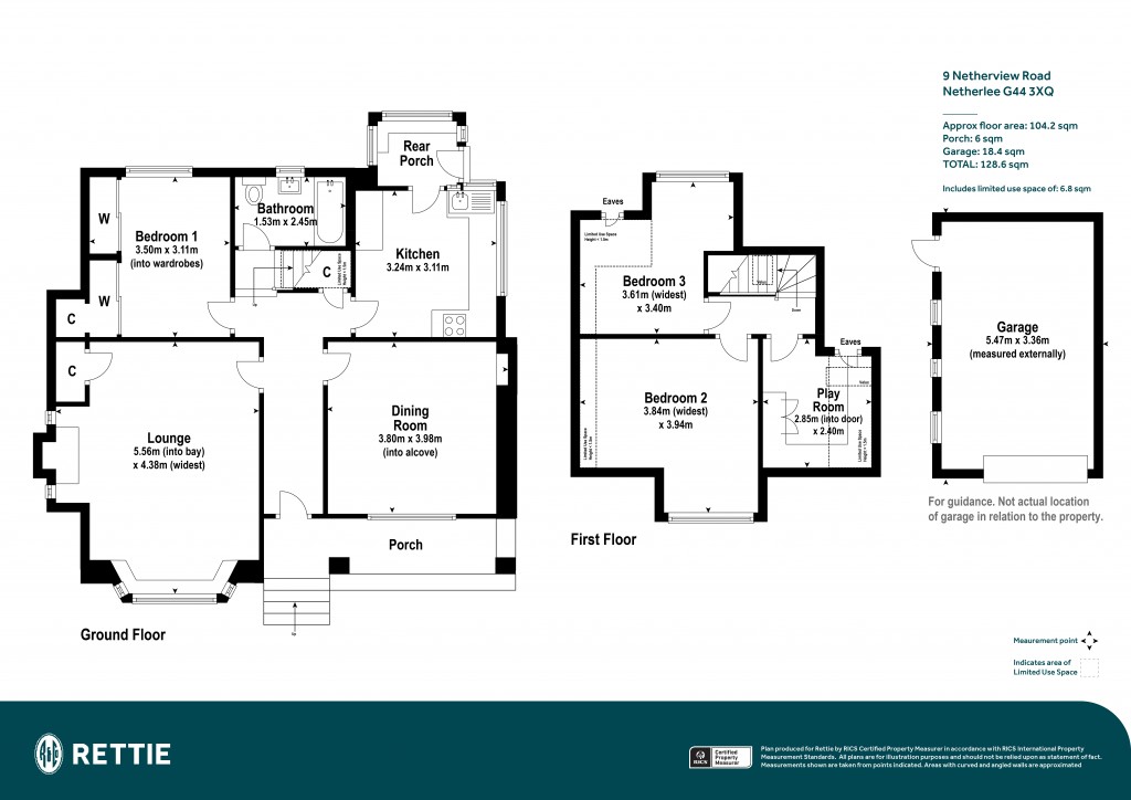 Floorplans For Netherview Road, Glasgow, East Renfrewshire