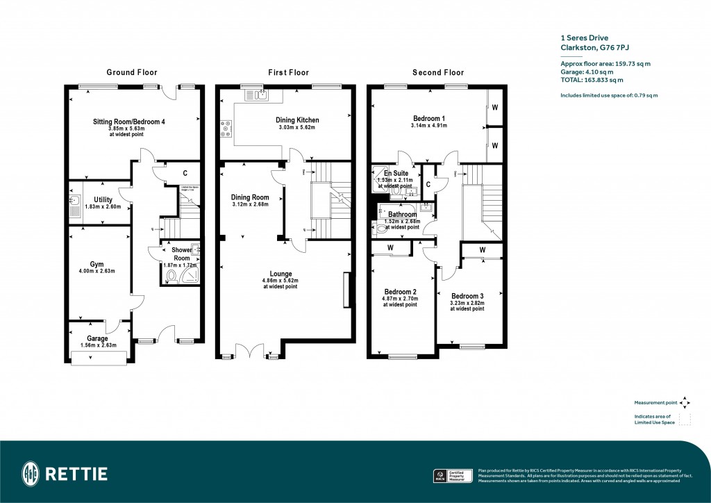 Floorplans For Seres Drive, Clarkston, Glasgow, East Renfrewshire