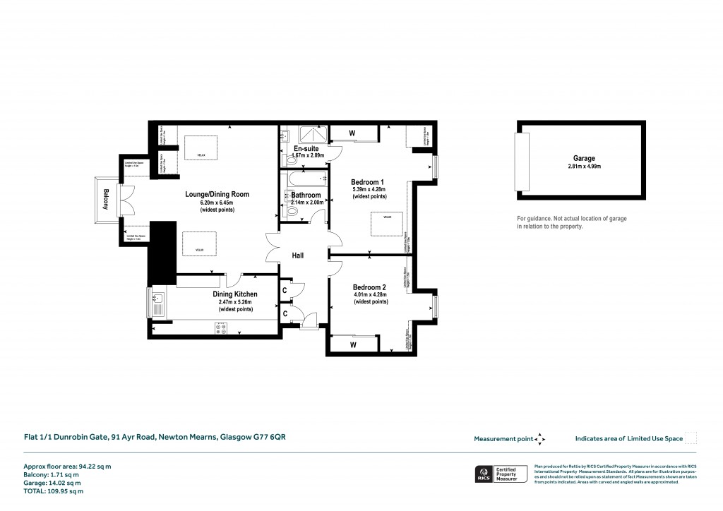 Floorplans For 1/1 Dunrobin Gate, Ayr Road, Newton Mearns, Glasgow, East Renfrewshire