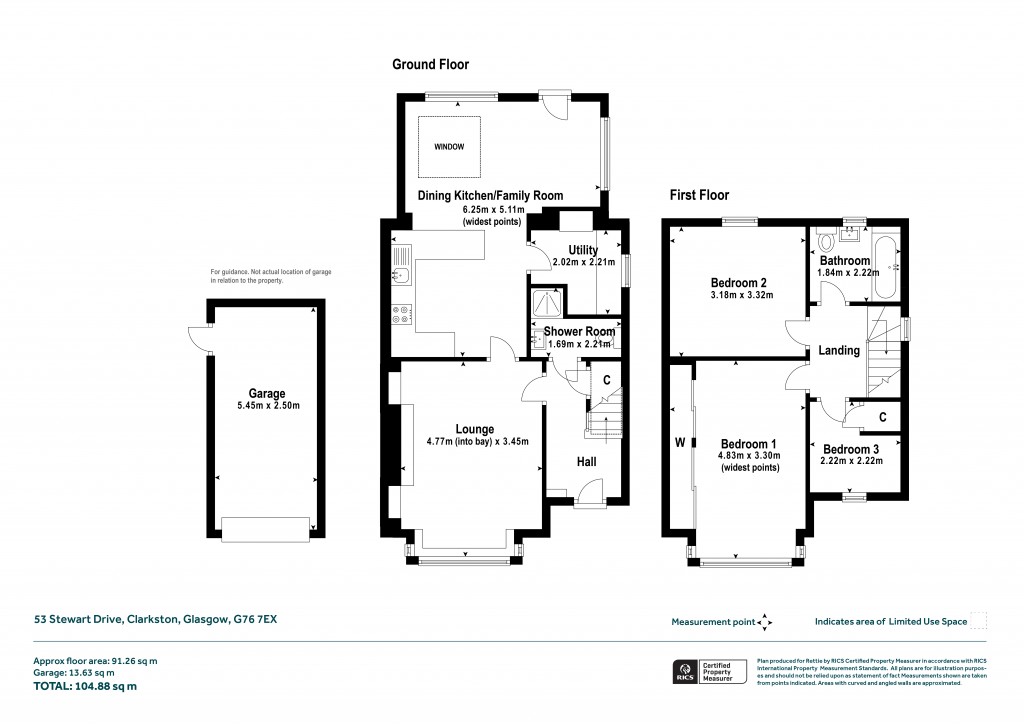 Floorplans For Stewart Drive, Clarkston, Glasgow, East Renfrewshire