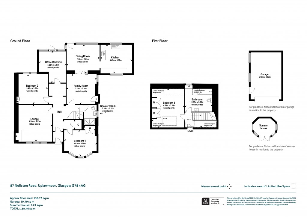Floorplans For Neilston Road, Uplawmoor, Glasgow, East Renfrewshire