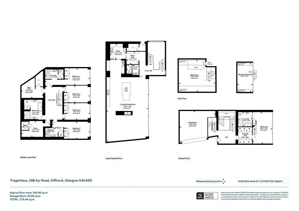 Floorplans For Tragerhaus, Ayr Road, Giffnock, Glasgow