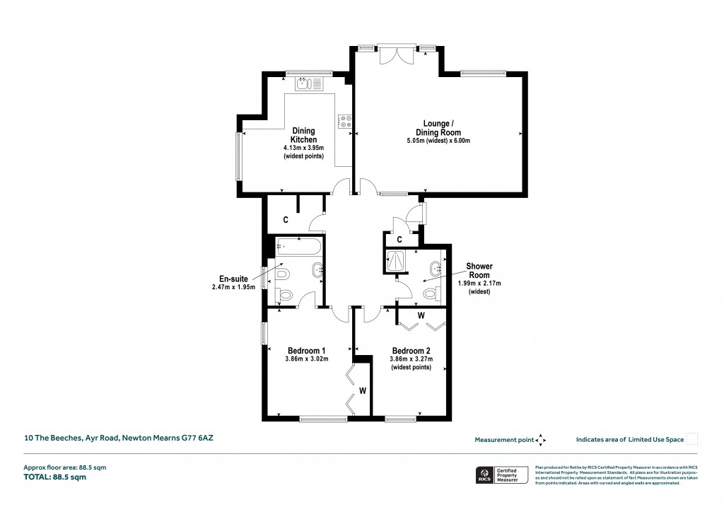 Floorplans For The Beeches, Ayr Road, Newton Mearns, Glasgow