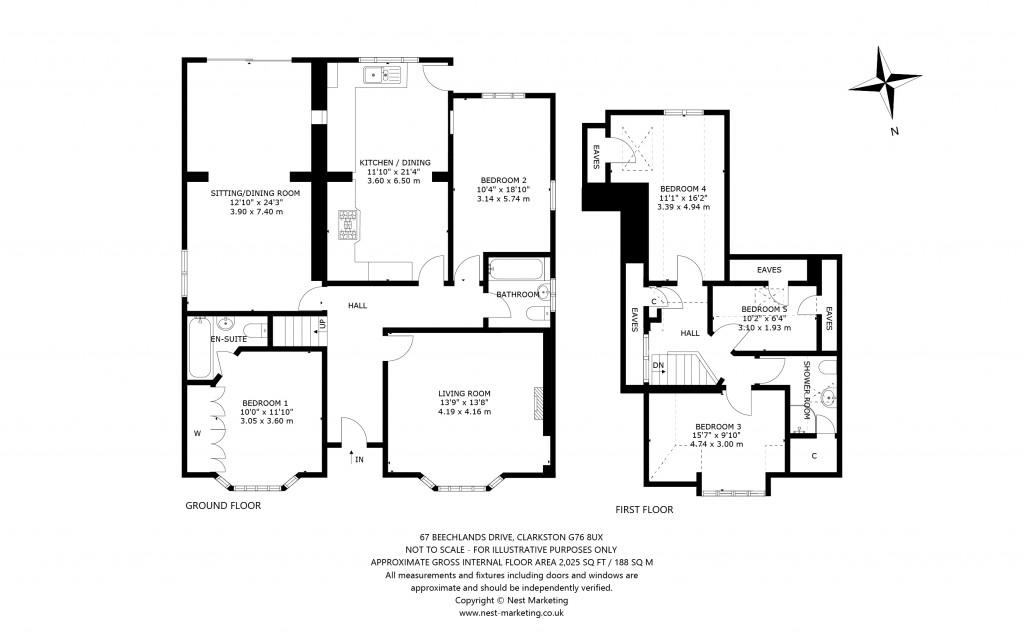Floorplans For Beechlands Drive, Clarkston, Glasgow, East Renfrewshire