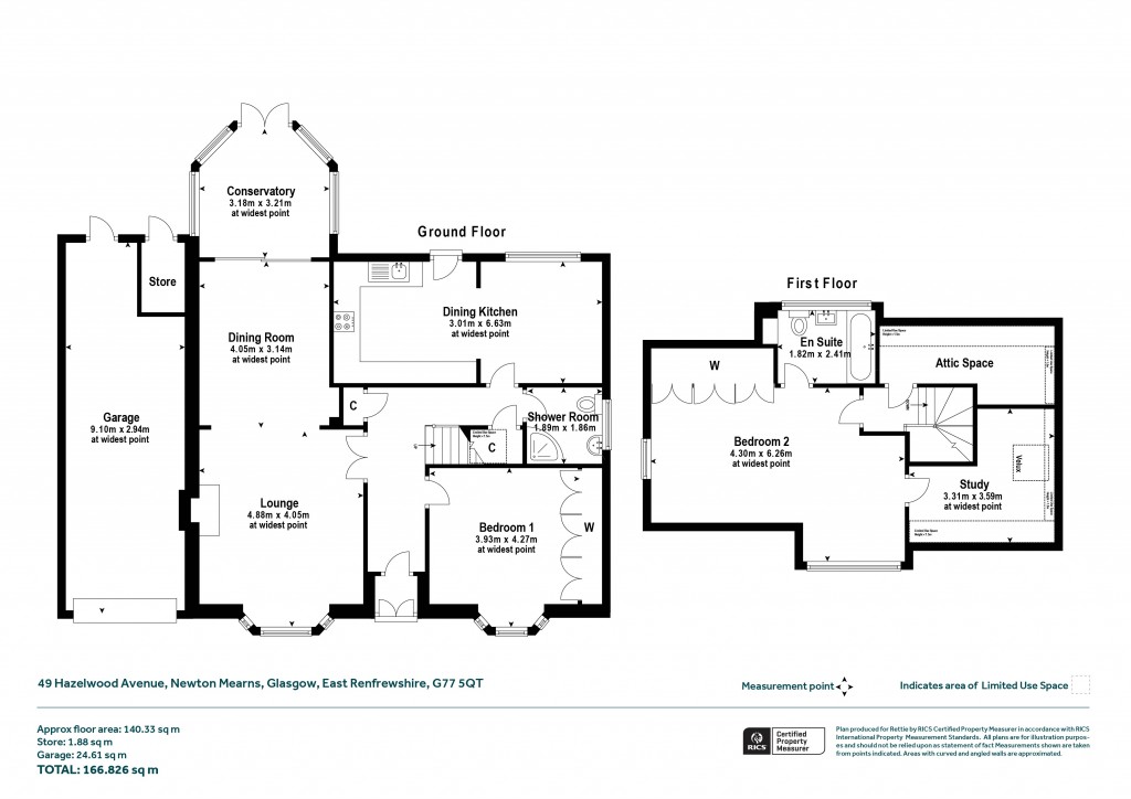 Floorplans For Hazelwood Avenue, Newton Mearns, Glasgow, East Renfrewshire