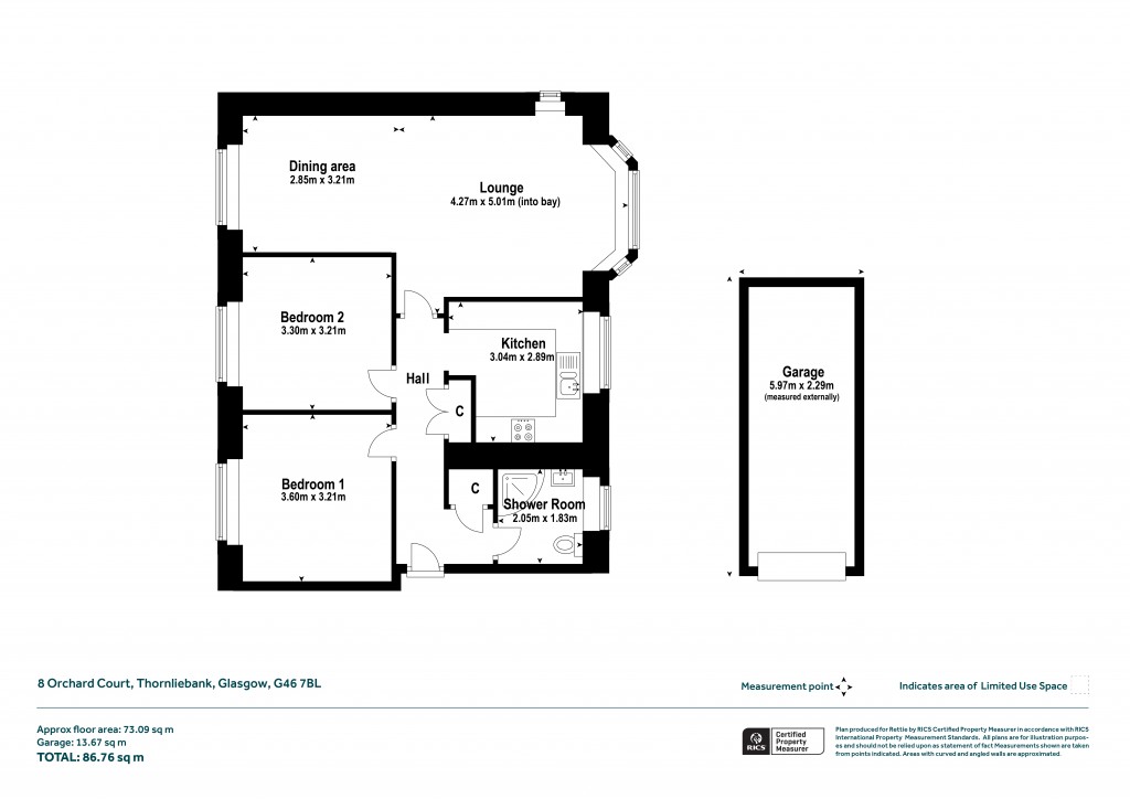 Floorplans For Orchard Court, Thornliebank, Glasgow