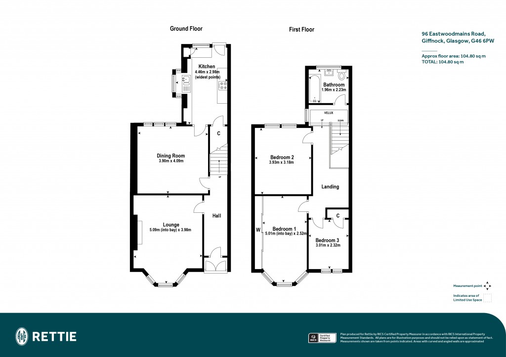 Floorplans For Eastwoodmains Road, Giffnock, Glasgow