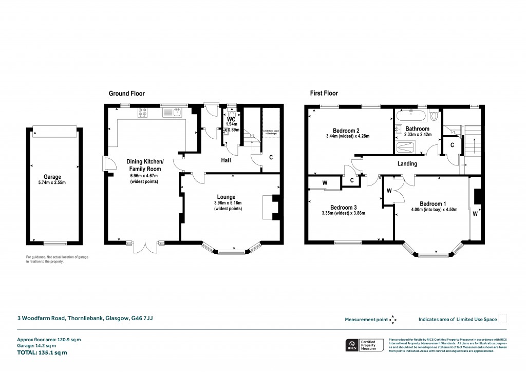 Floorplans For Woodfarm Road, Thornliebank, Glasgow, East Renfrewshire