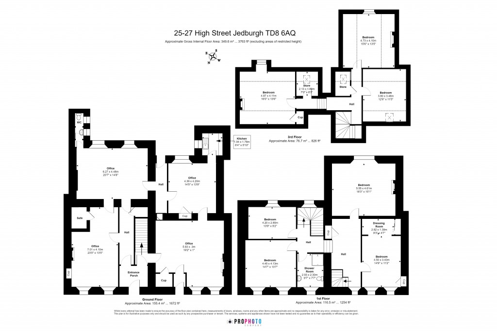 Floorplans For 25-27, High Street, Jedburgh
