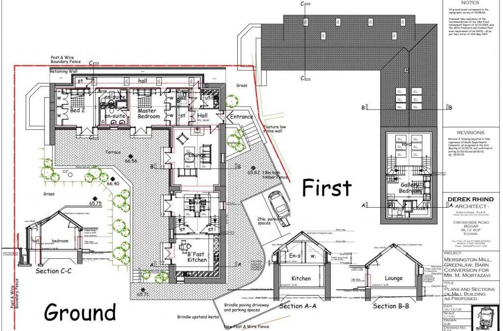 Floorplans For Building Plot At Mersington Mill, Greenlaw, Duns, Scottish Borders