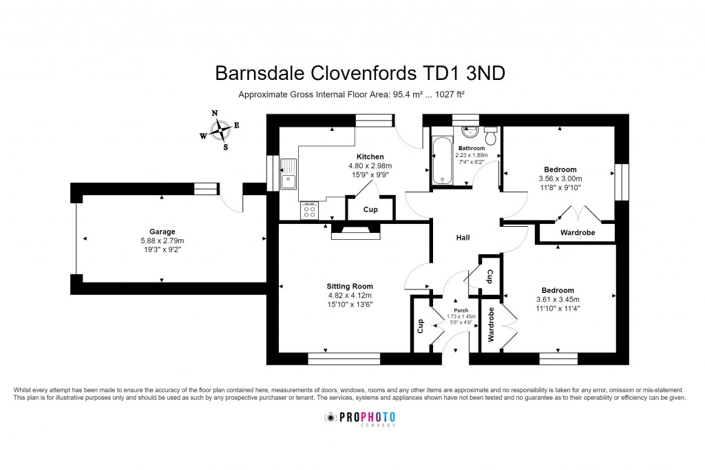 Floorplans For Barnsdale, Bowland Road, Clovenfords, Galashiels, Scottish Borders