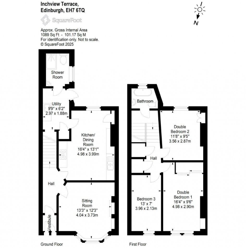 Floorplans For Inchview Terrace, Edinburgh, Midlothian