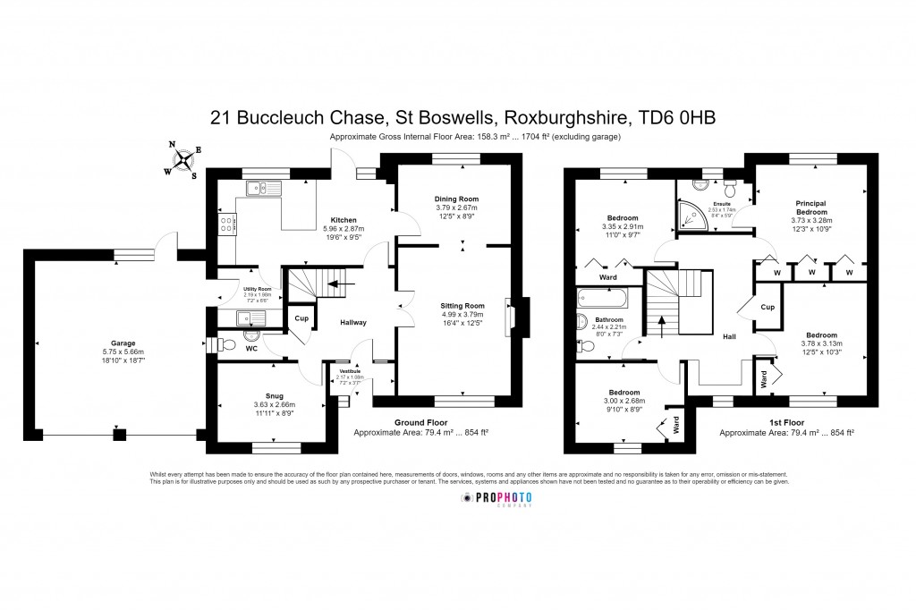 Floorplans For Buccleuch Chase, St Boswells, Roxburghshire