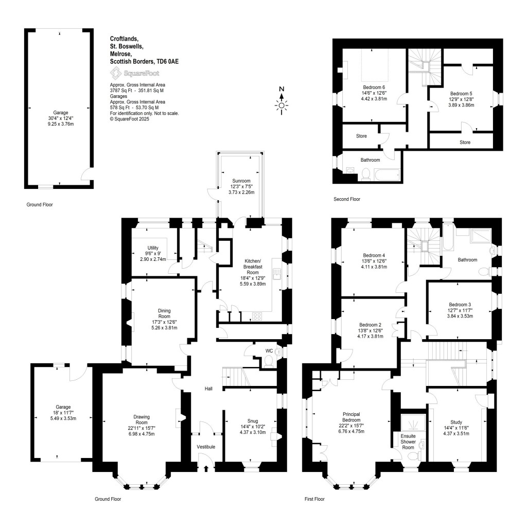 Floorplans For Croftlands, St Boswells, Melrose, Scottish Borders