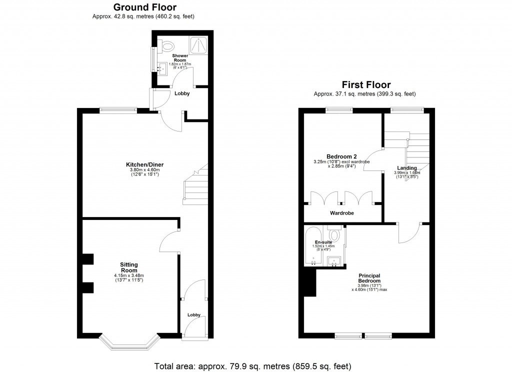 Floorplans For Howard Place, Gosforth, Newcastle Upon Tyne