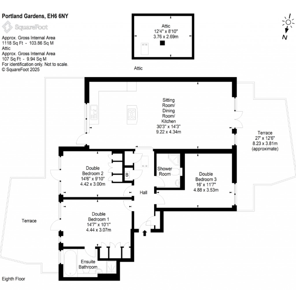 Floorplans For Portland Gardens, Leith, Edinburgh