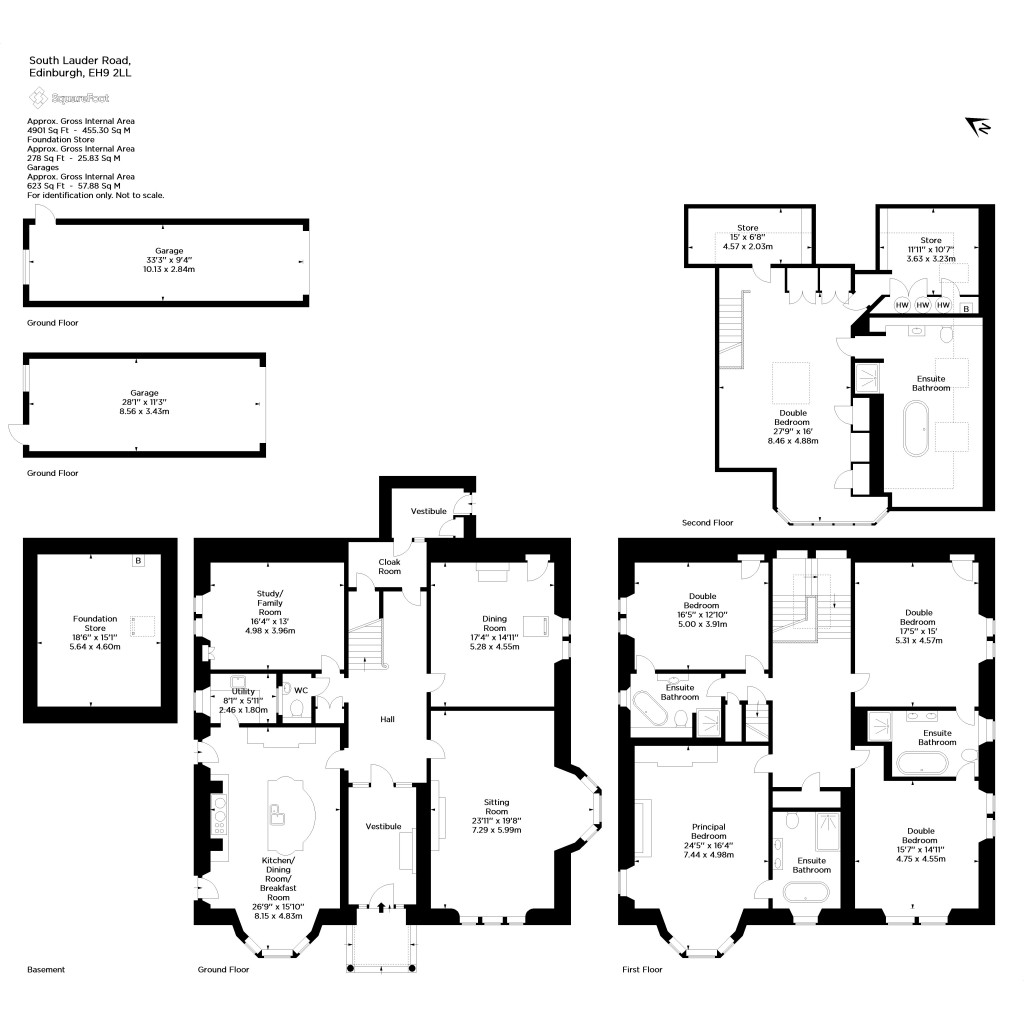 Floorplans For South Lauder Road, Edinburgh