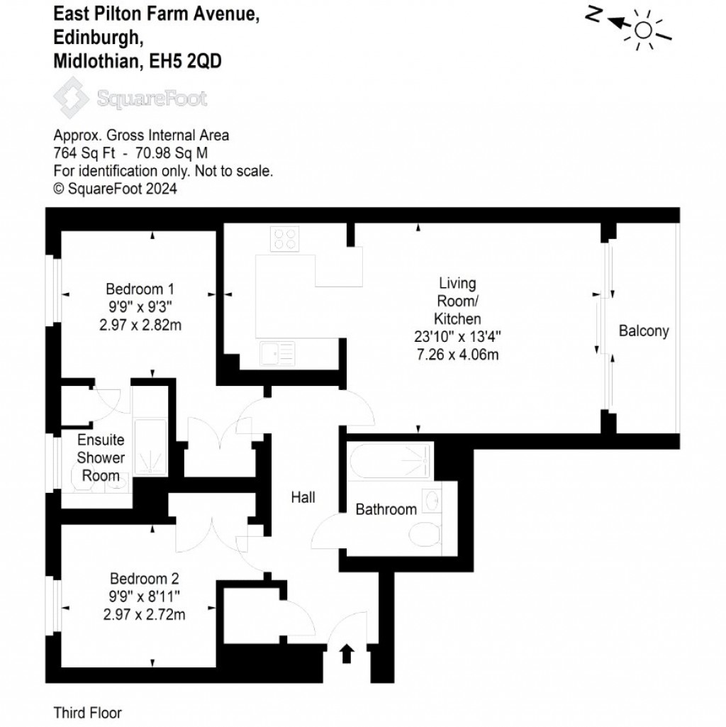 Floorplans For Flat 10, East Pilton Farm Avenue, Edinburgh, Midlothian