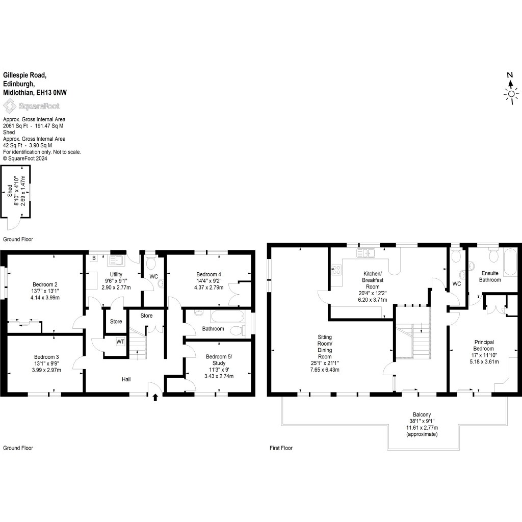 Floorplans For 29D, Gillespie Road, Edinburgh, Midlothian