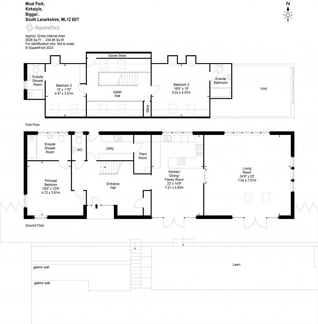 Floorplans For 4 Moat Park, Kirkstyle, Biggar, South Lanarkshire