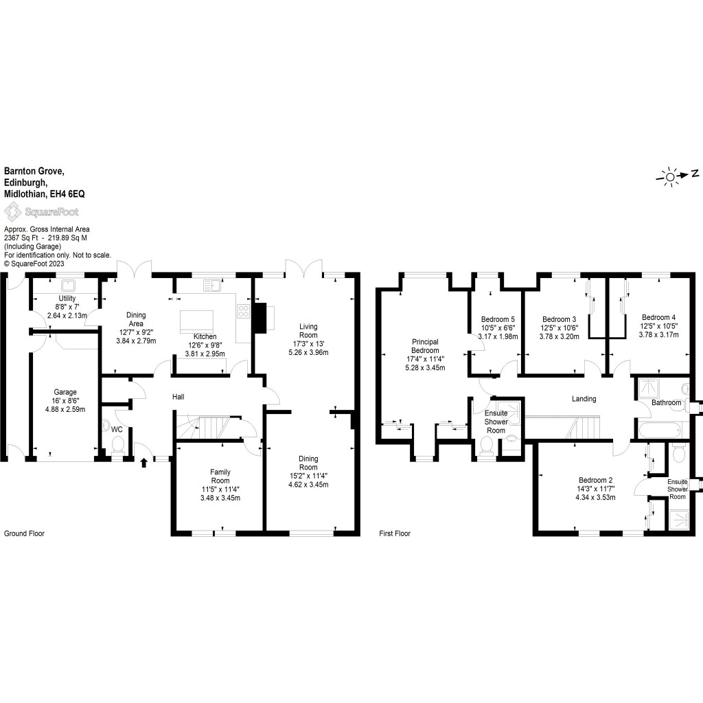 Floorplans For Barnton Grove, Edinburgh, Midlothian
