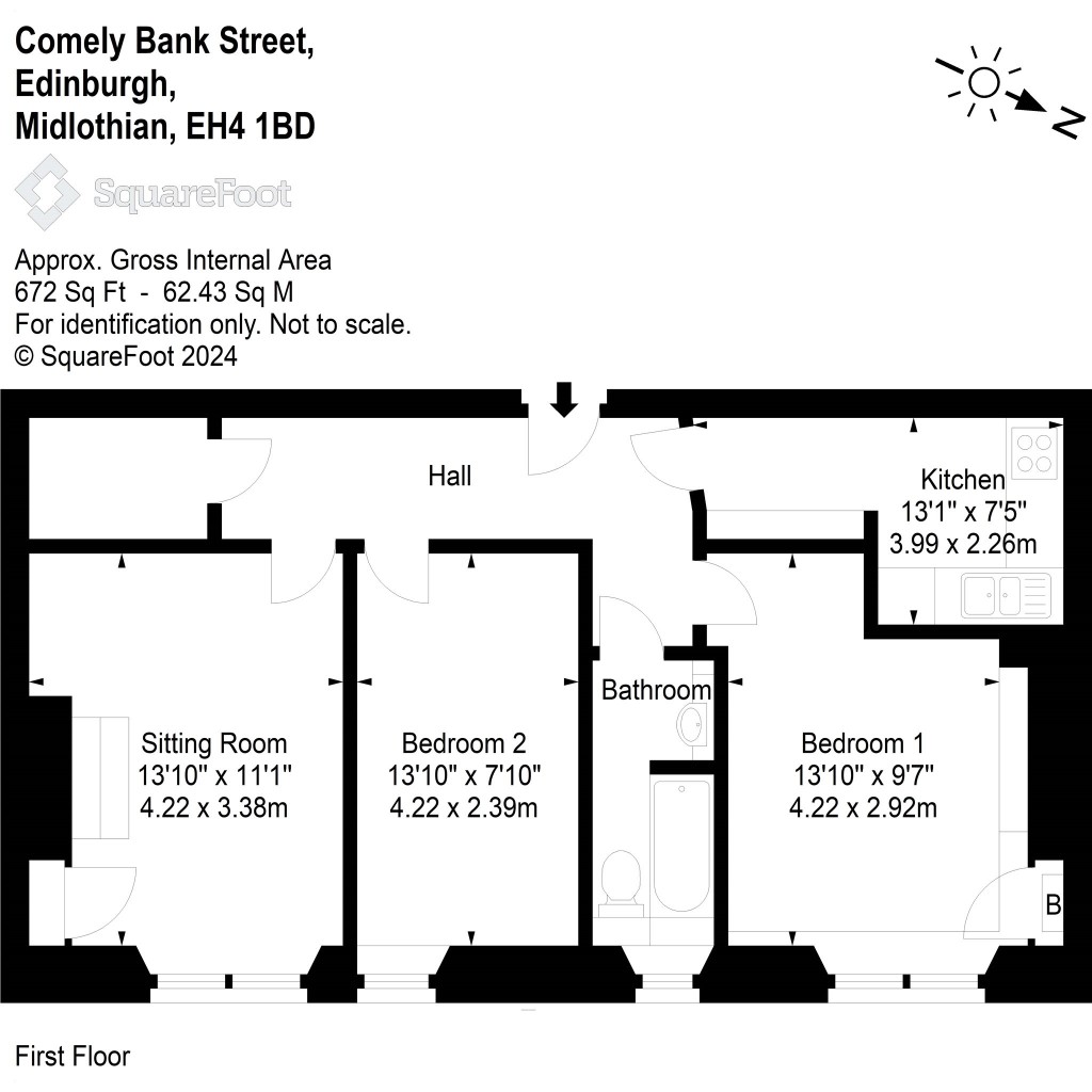 Floorplans For Comely Bank Street, Edinburgh, Midlothian