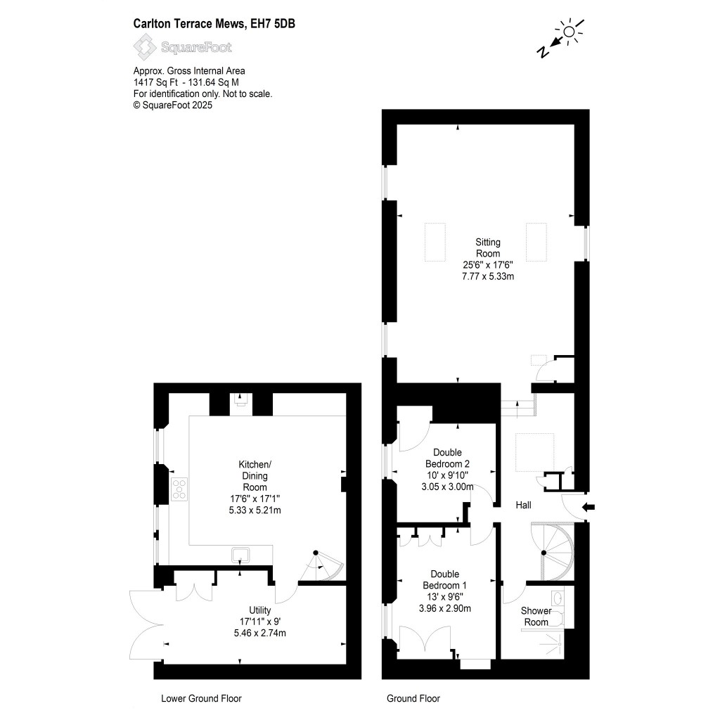 Floorplans For Carlton Terrace Mews, New Town, Edinburgh