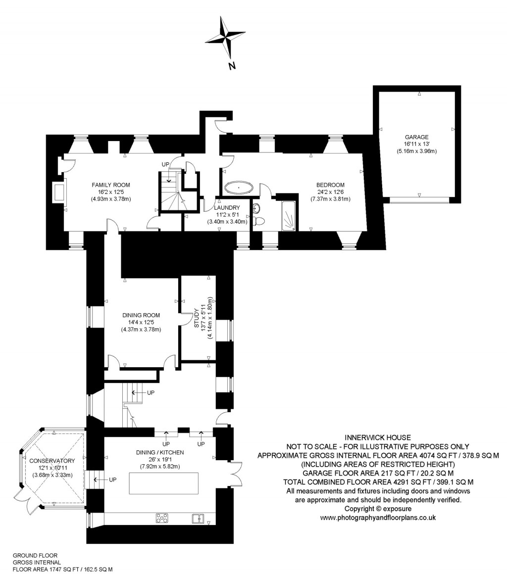 Floorplans For Innerwick House, Main Street, Innerwick, Dunbar, East Lothian