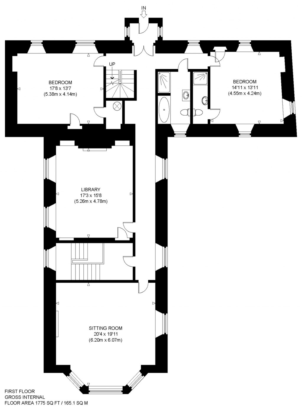 Floorplans For Innerwick House, Main Street, Innerwick, Dunbar, East Lothian