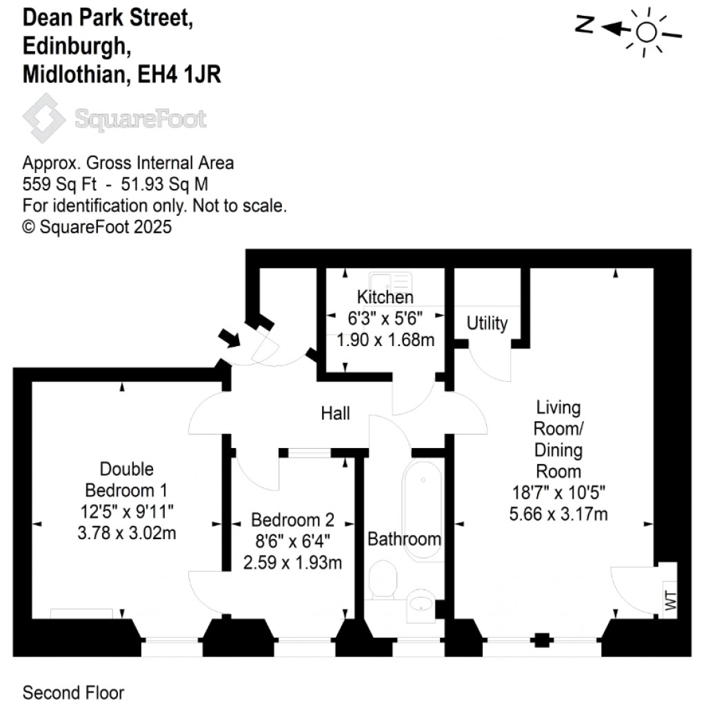 Floorplans For 15/10, Dean Park Street, Edinburgh