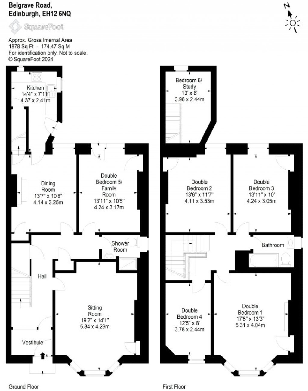 Floorplans For Belgrave Road, Edinburgh