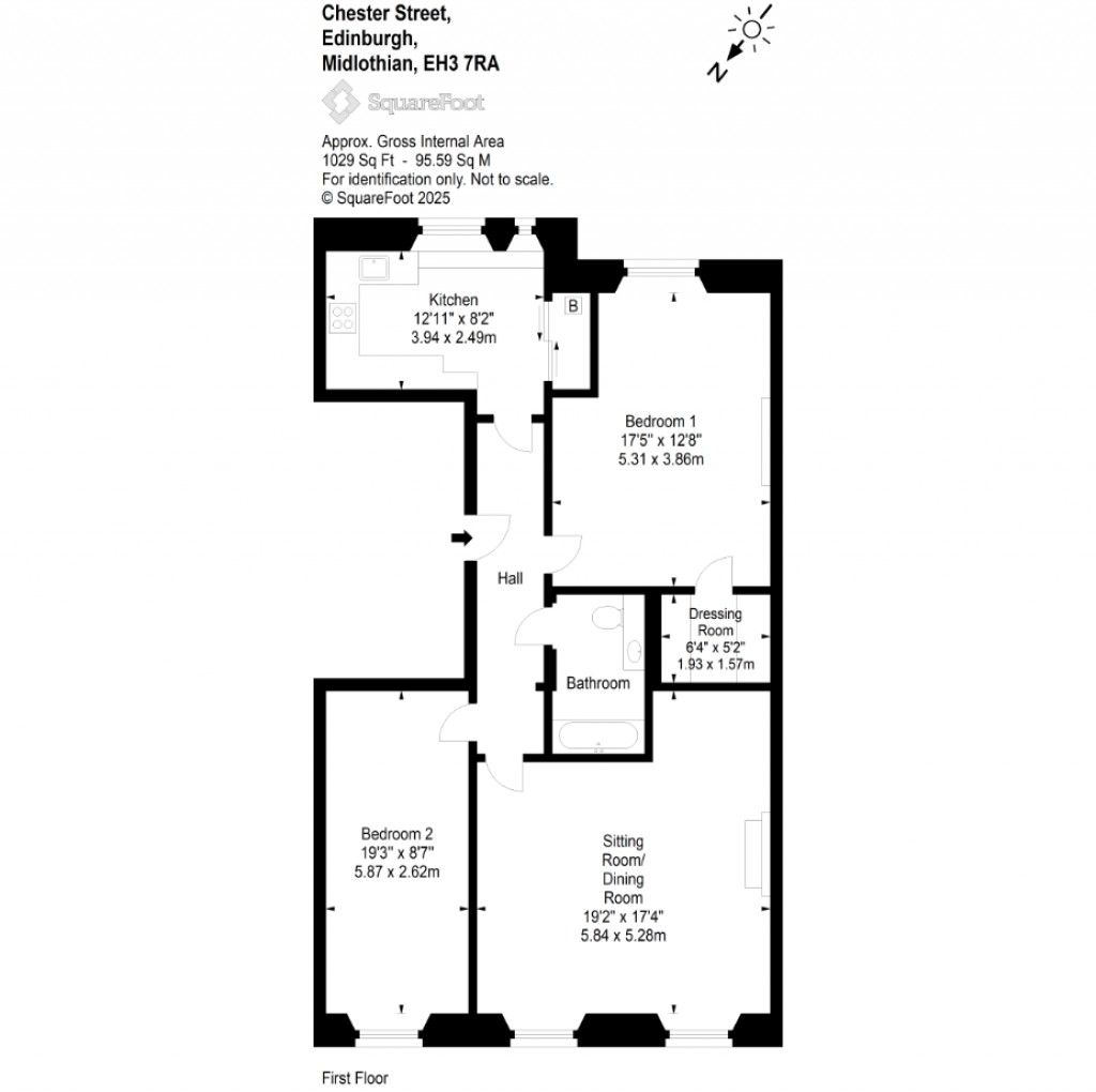 Floorplans For Chester Street, Edinburgh, Midlothian