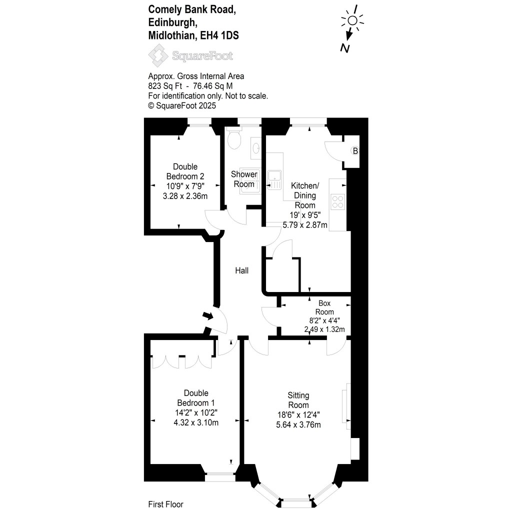 Floorplans For Comely Bank Road, Edinburgh, Midlothian