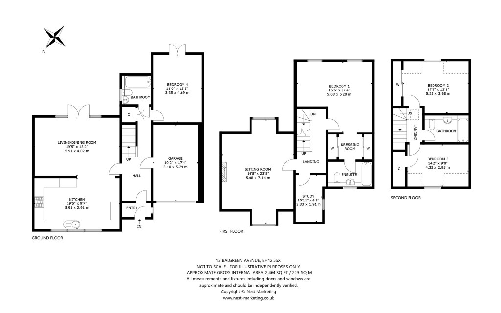 Floorplans For Balgreen Avenue, Murrayfield, Edinburgh