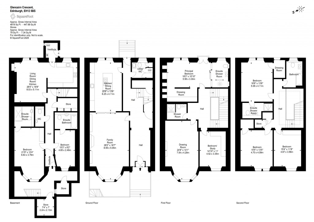 Floorplans For Glencairn Crescent, Edinburgh