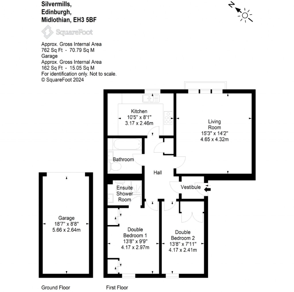 Floorplans For 11/5, Silvermills, Edinburgh, Midlothian