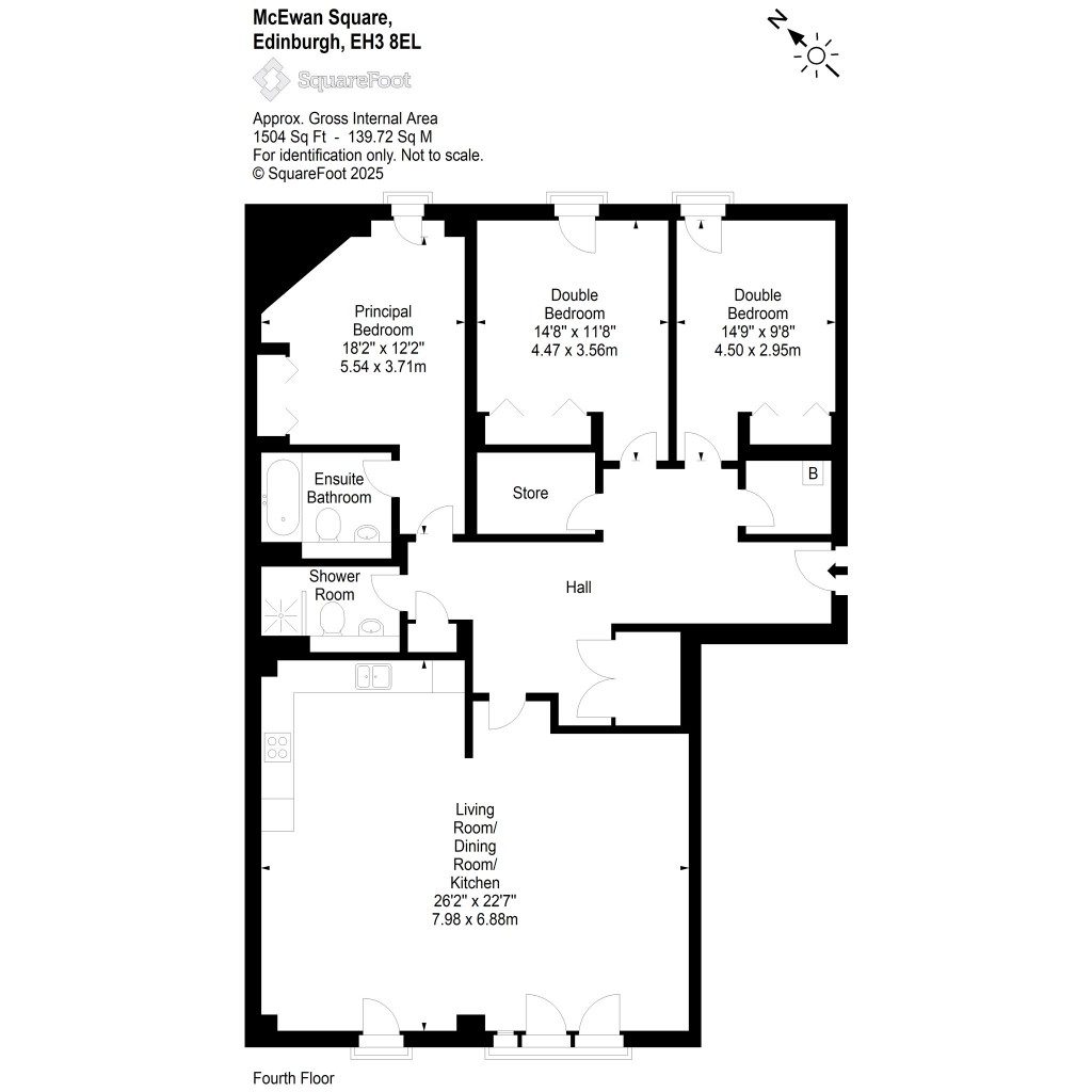 Floorplans For Flat 10, McEwan Square, Edinburgh, Midlothian