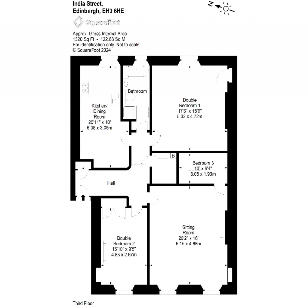 Floorplans For India Street, Edinburgh