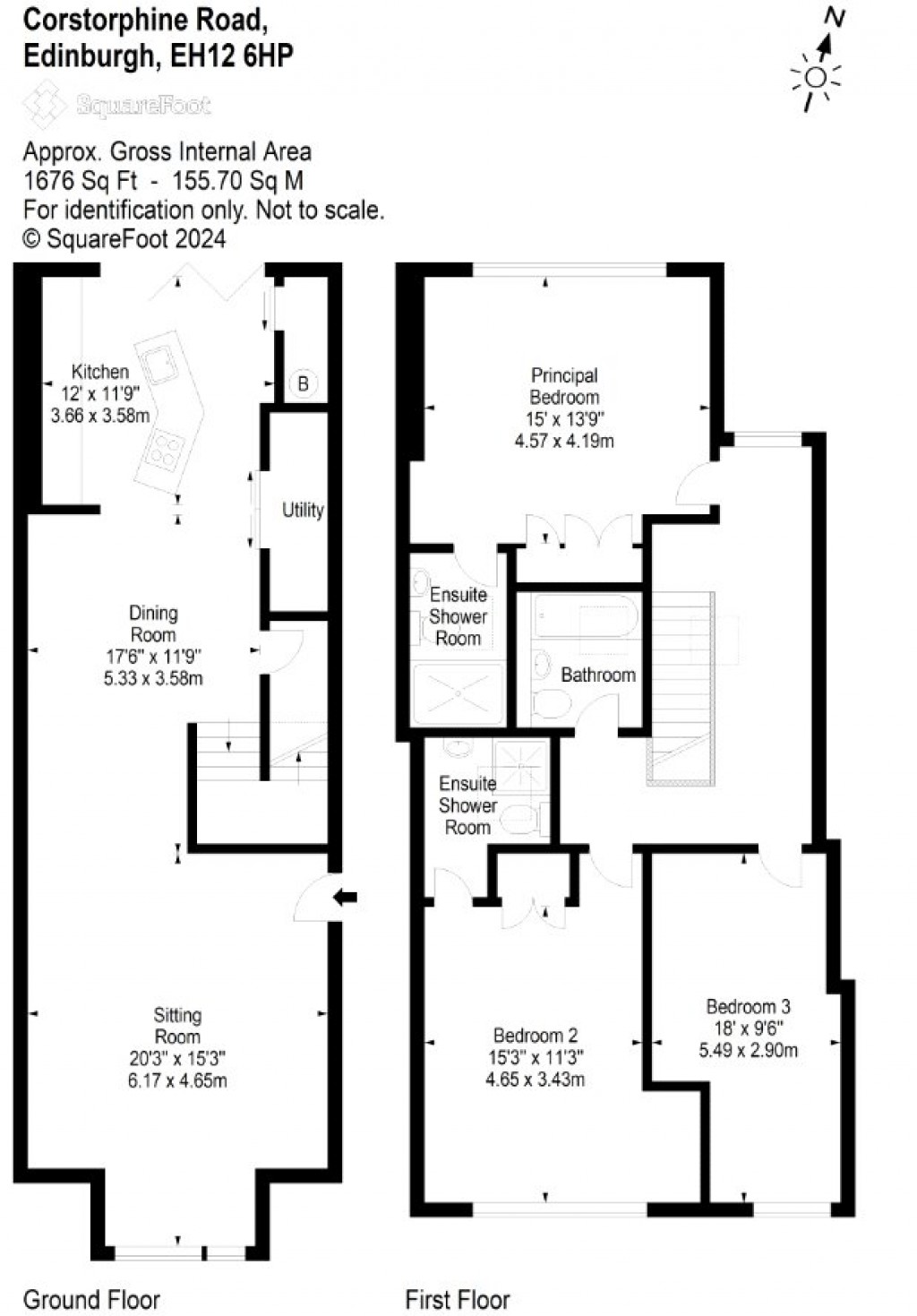 Floorplans For Corstorphine Road, Edinburgh