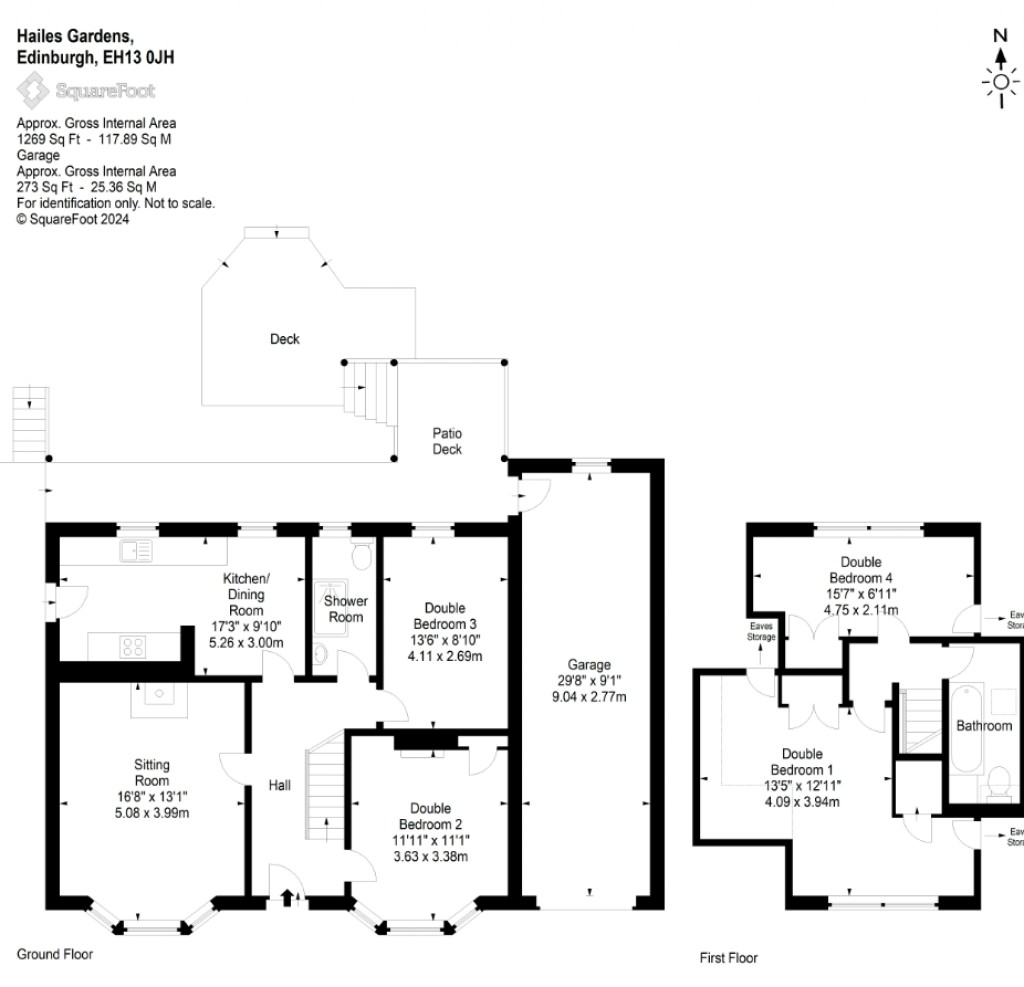 Floorplans For Hailes Gardens, Edinburgh, Midlothian