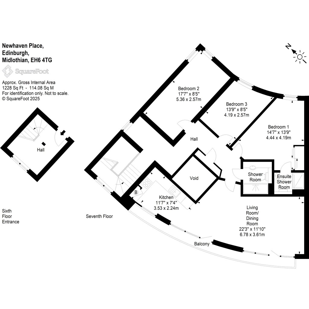 Floorplans For Flat 13, Newhaven Place, Edinburgh, Midlothian
