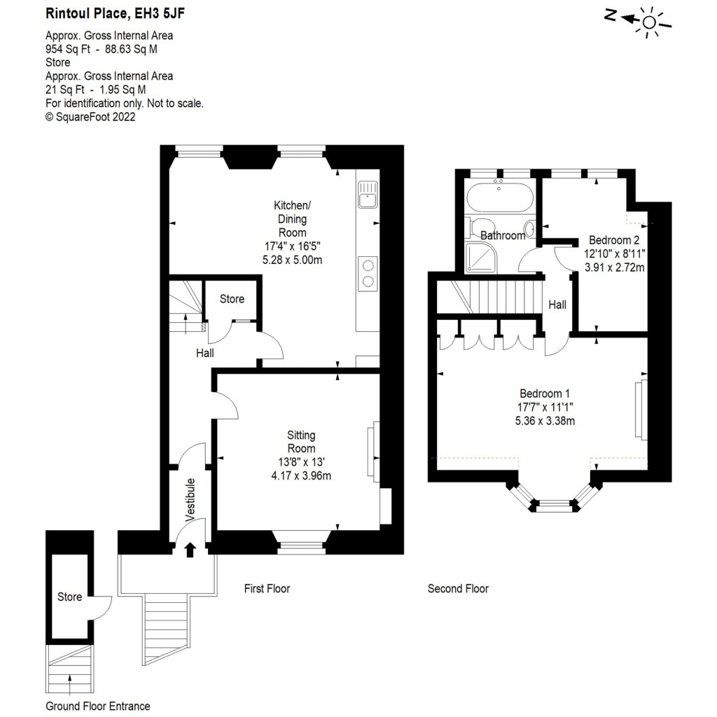 Floorplans For Rintoul Place, Edinburgh, Midlothian